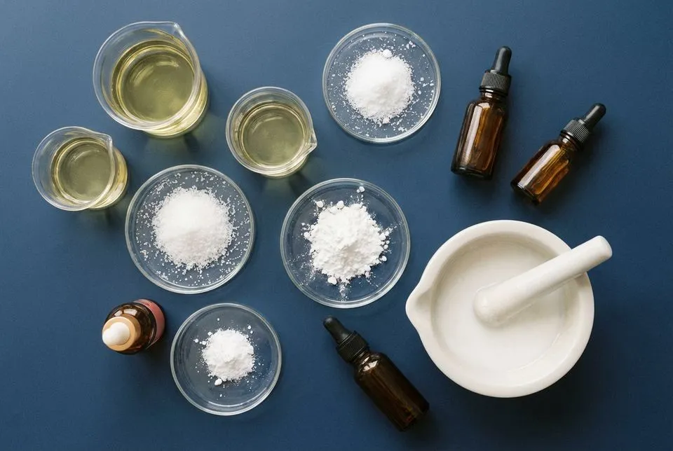 Personal care ingredients — oils, powders, and botanical extracts